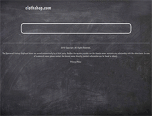 Tablet Screenshot of clothshop.com